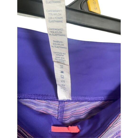 Lululemon Inspire Crop ll Capri leggings Space Dye Purple 6 - Picture 6 of 16